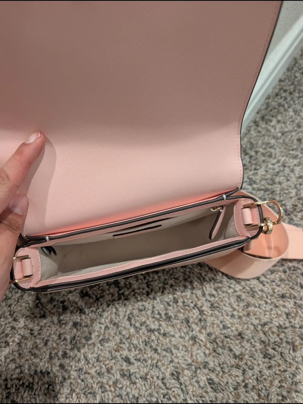 kate spade Blush Pink Leather Crossbody Bag